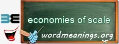 WordMeaning blackboard for economies of scale